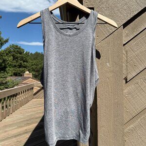 GAP Fit Breather Tie-Back Gray Tank Top SP